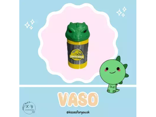 Vaso dino jaula