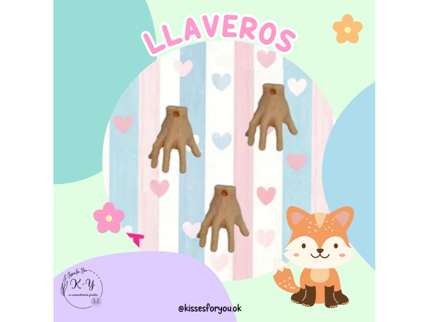 Llavero dedos combo por 10