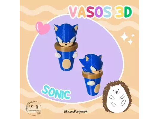 Vaso sonic impresion 3d