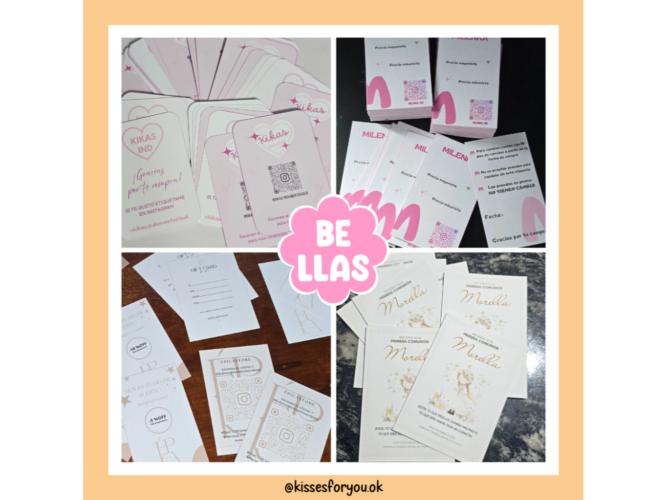 Tarjetería en general