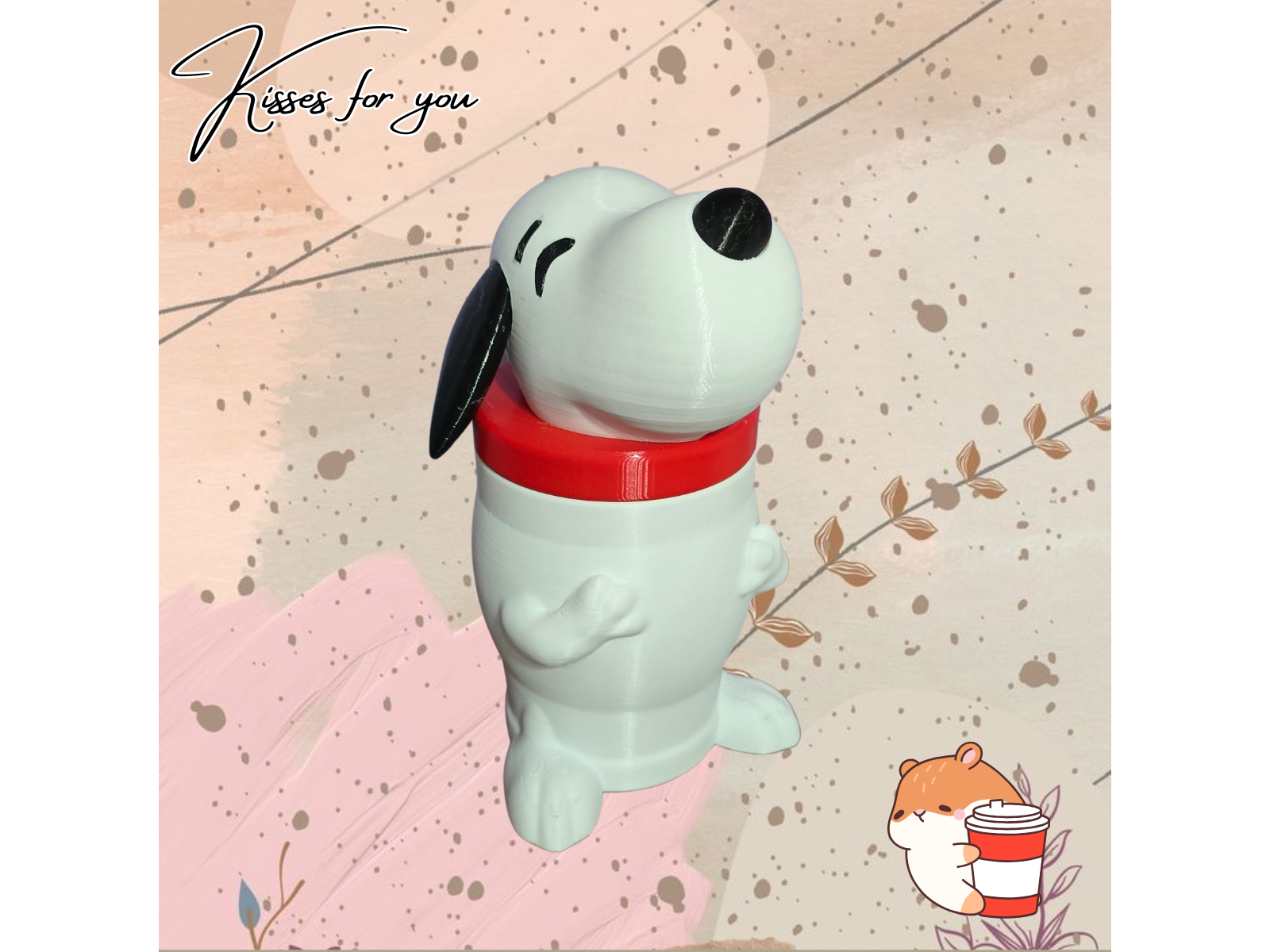 Vaso Snoopy 3d