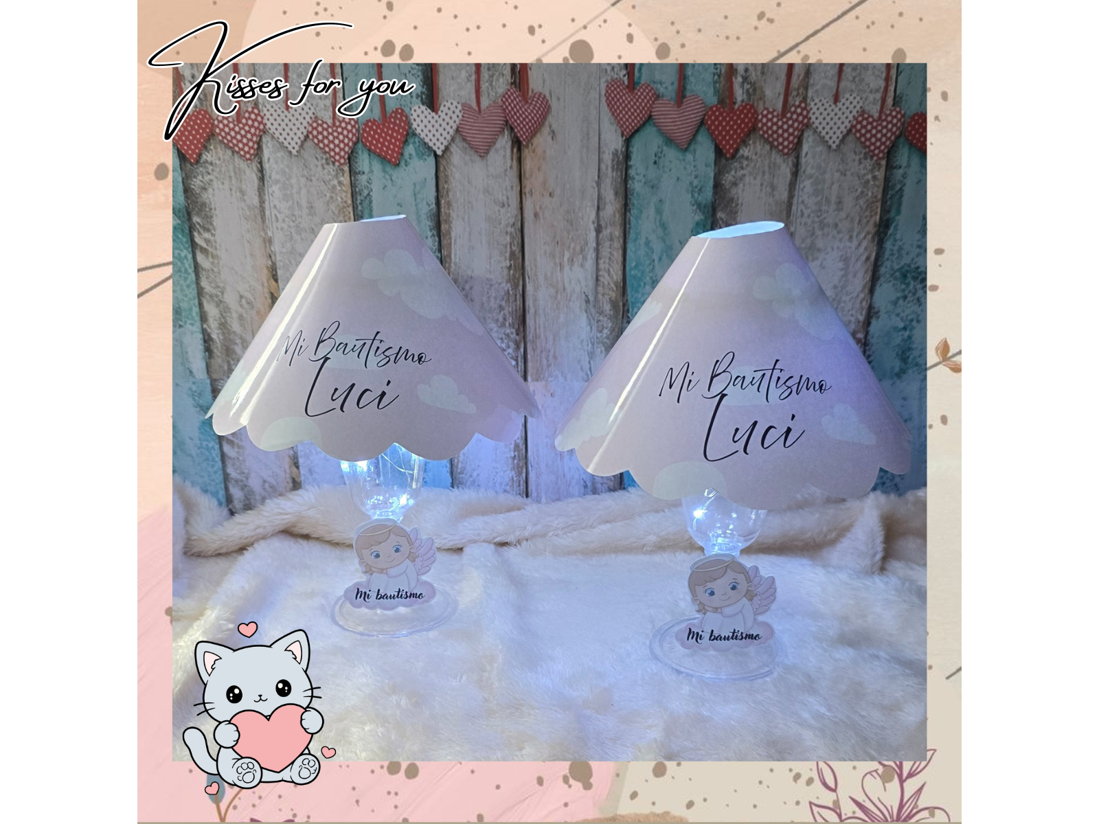 Centro de mesa velador personalizado