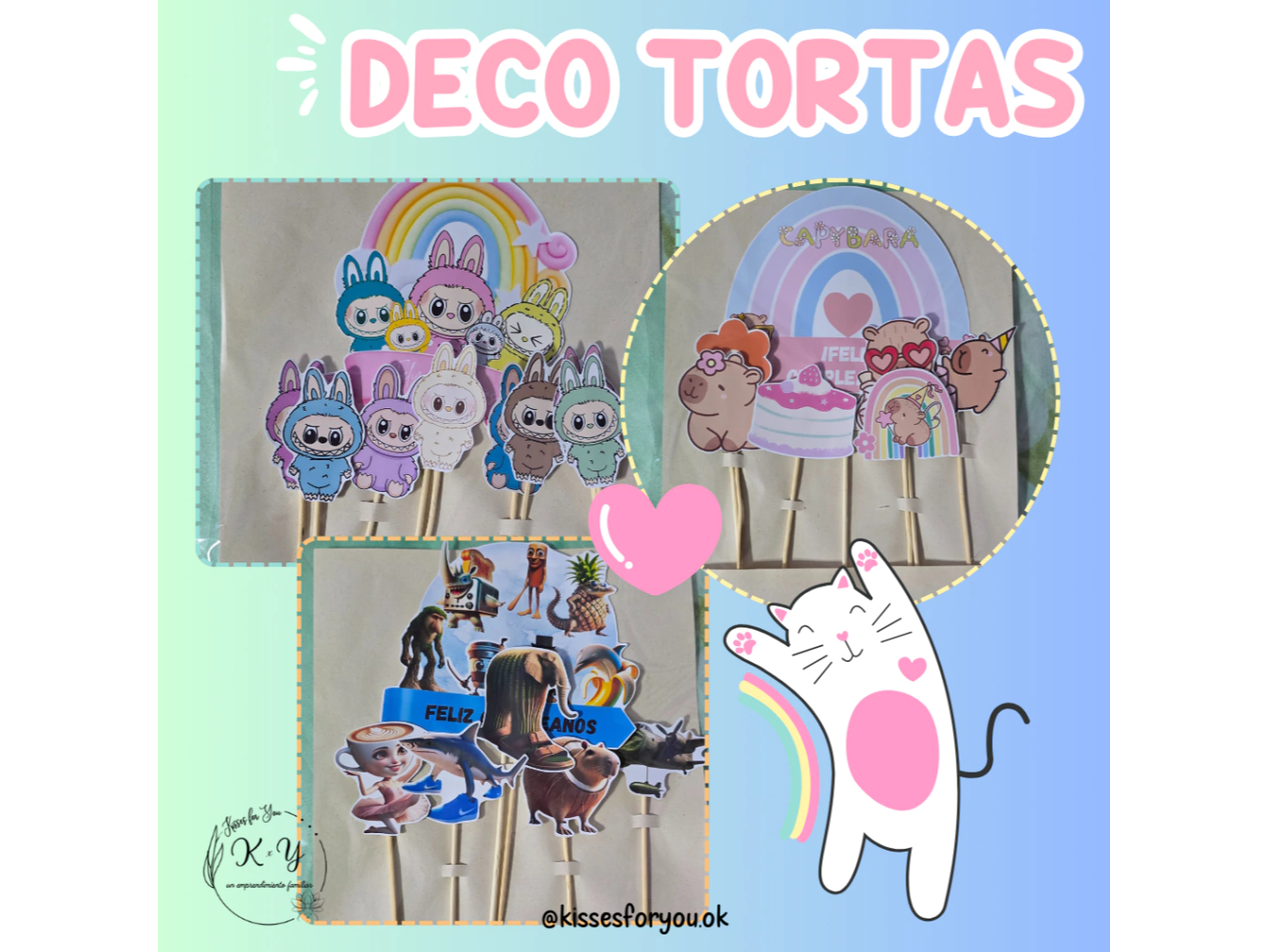 Topper de torta con figuras