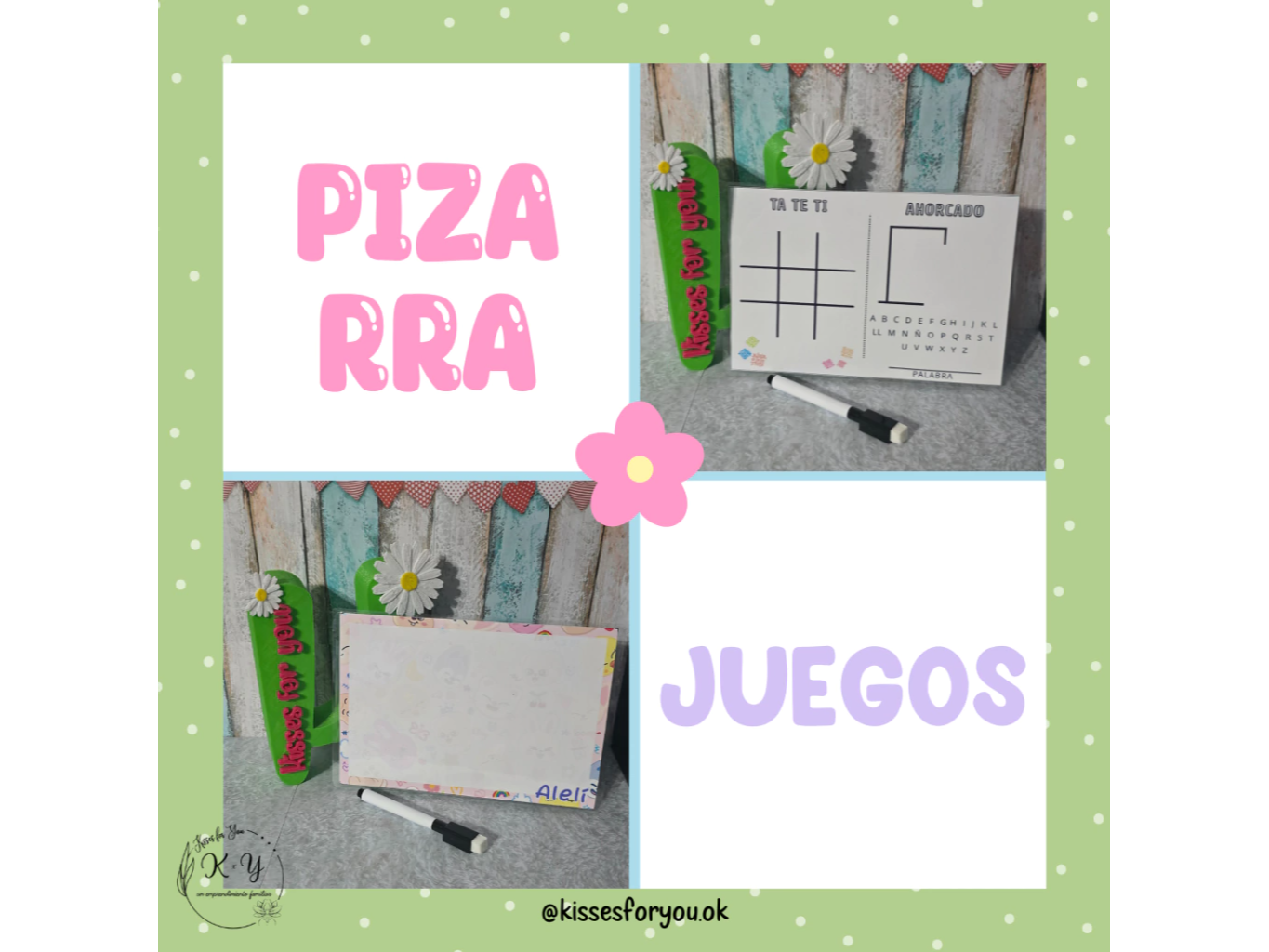 Pizarra personalizada + marcador