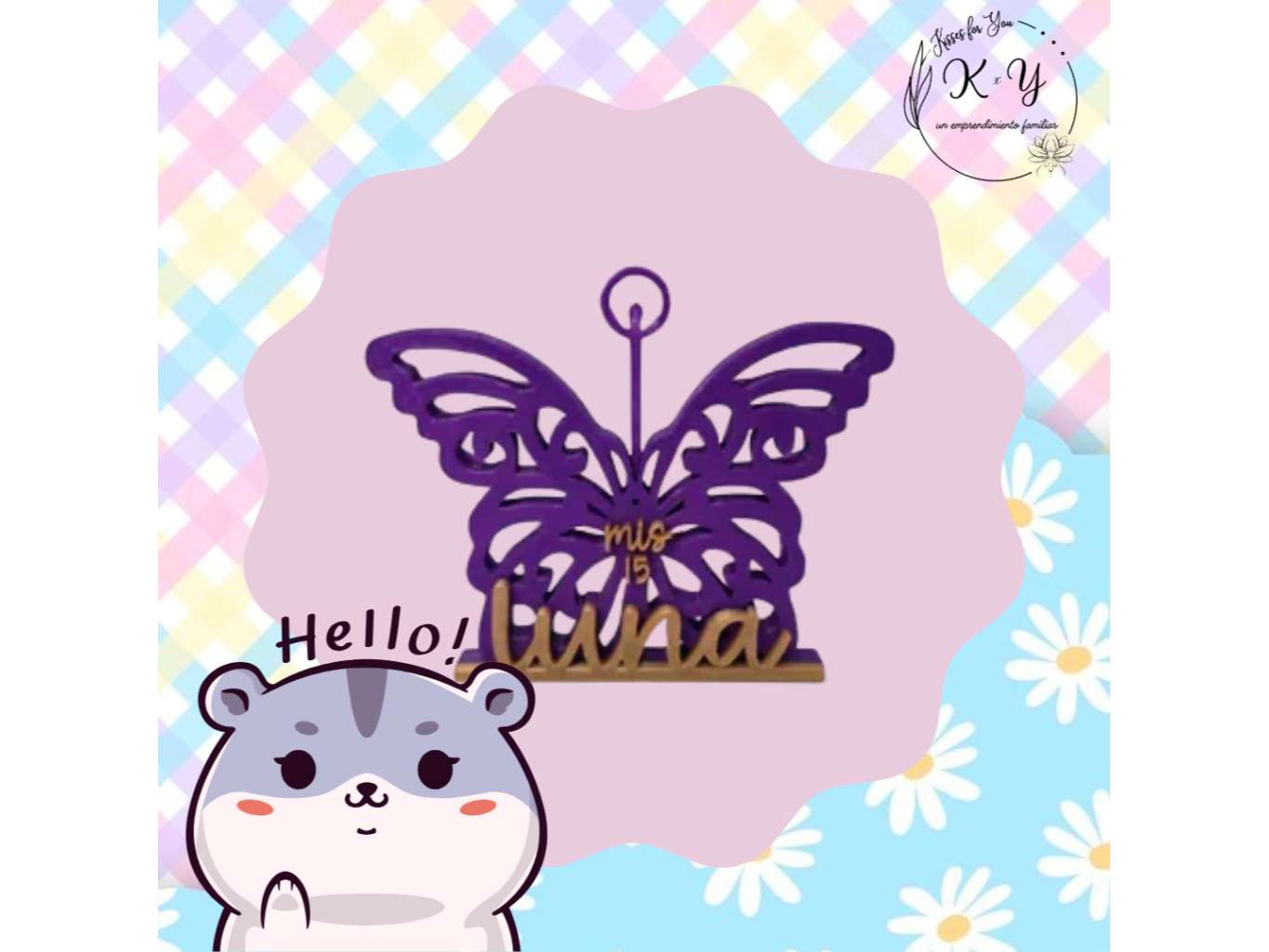 Centro de mesa souvenir por 10 unidades