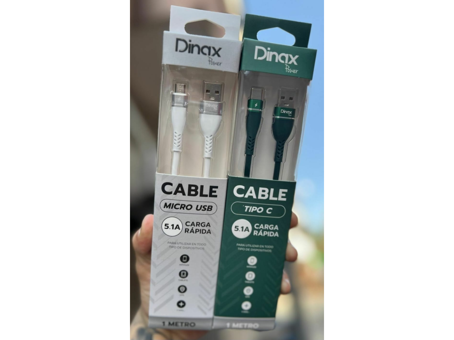 CABLE MICRO 5.1A DINAX 1M ENGOMADO