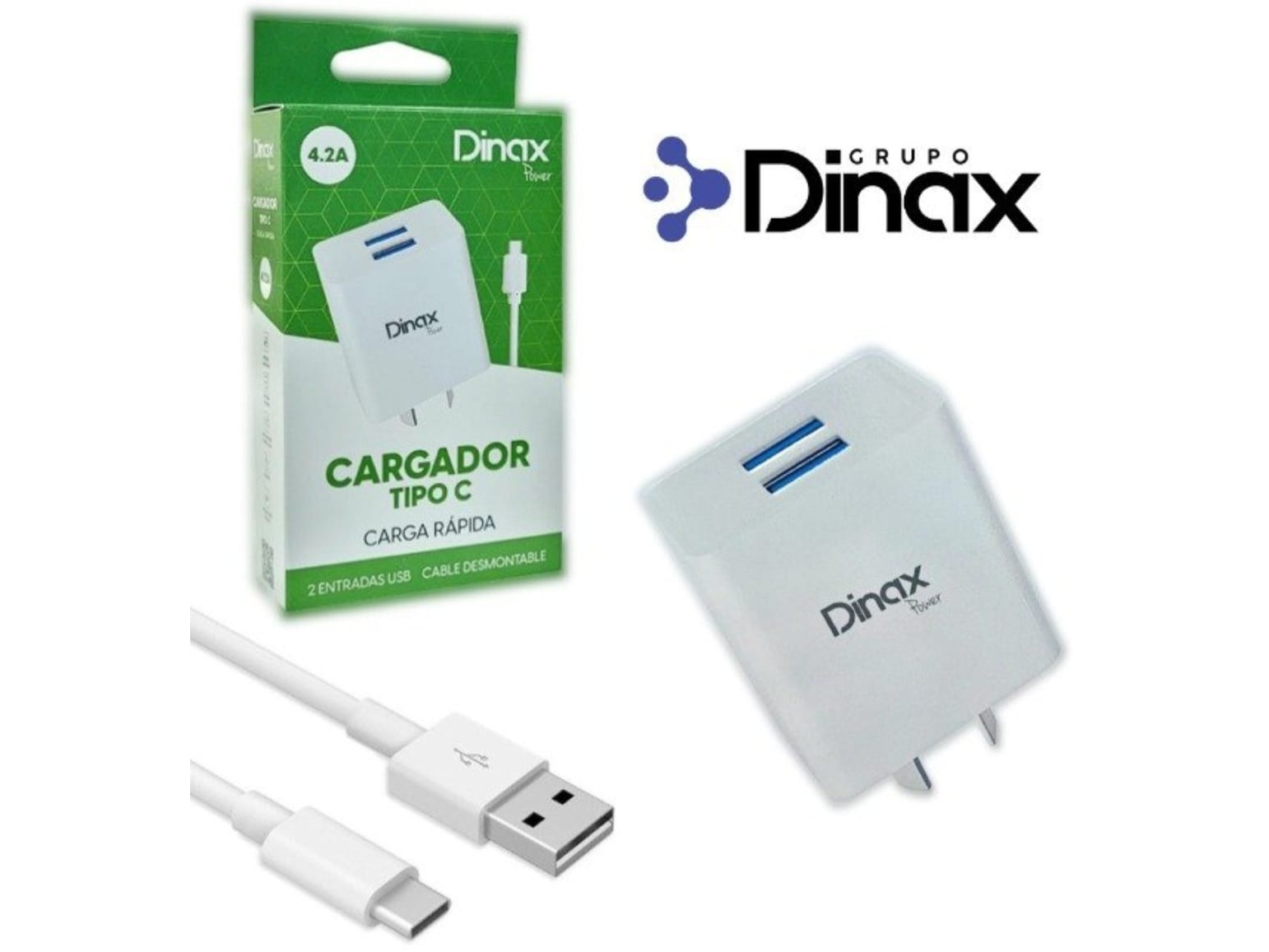 CARGADOR DINAX 4.2A TIPO C