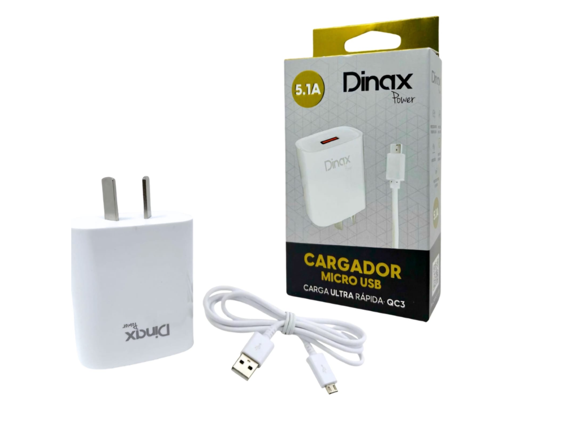 CARGADOR DINAX 5.1A MICRO USB