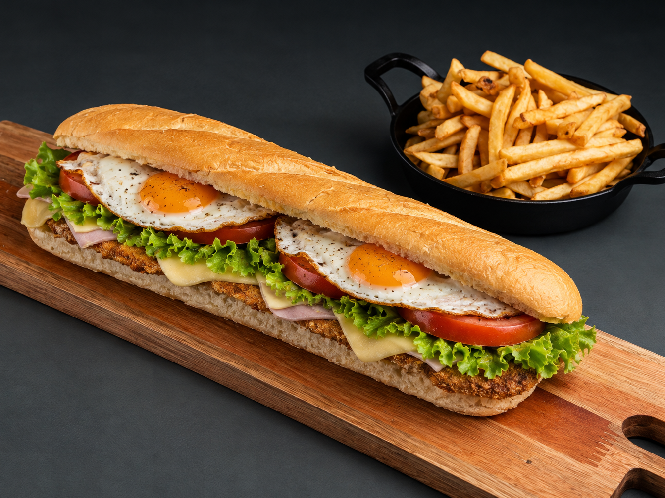 Completo con Huevos + Fritas