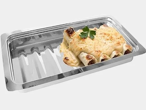 BANDEJA ACERO CAROL P/ CANELONES 39 x 20