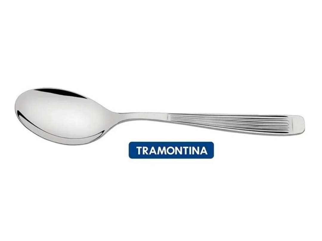 CUCHARA TE ACERO TRAMONTINA ATHENAS x 6 UNIDADES
