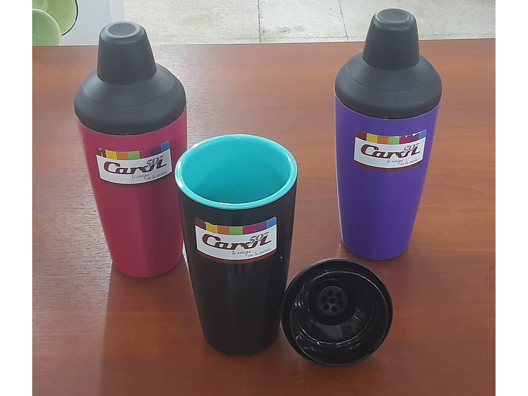 COCKTELERA PLASTICA TERMICA COLOR CAROL