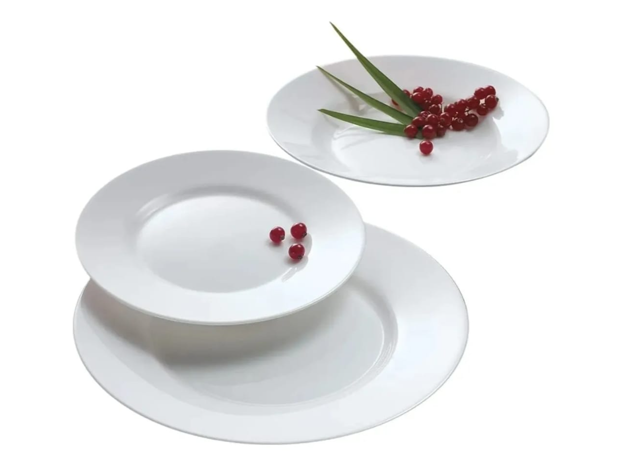 PLATO POSTRE VIDRIO TEMPLADO EVERYDAY LUMINARC 19 CM BLANCO