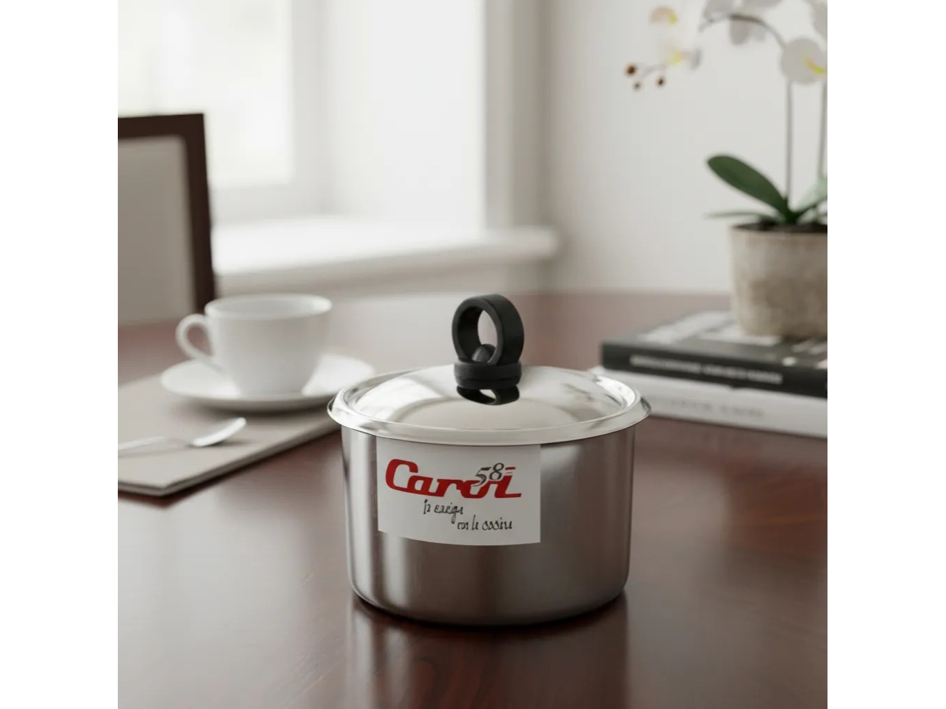 AZUCARERA ACERO C/PICO COLOR CAROL