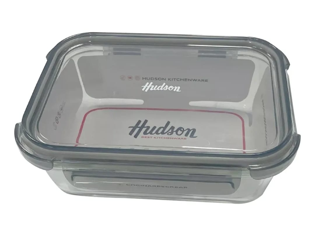 HERMETICO VIDRIO C/TAPA C/ TRABAS HUDSON