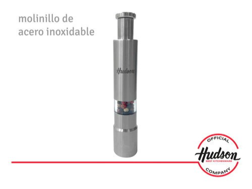 PIMENTERO ACERO INOXIDABLE HUDSON BOTON