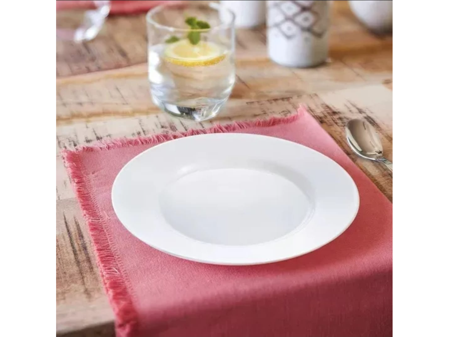 PLATO PLAYO VIDRIO TEMPLADO EVERYDAY LUMINARC 24 CM x 6 UNIDADES