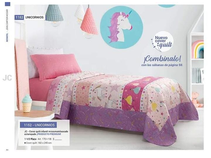 COVER 1 1/2 PL JEAN CARTIER JUVENIL ESTAMPADO