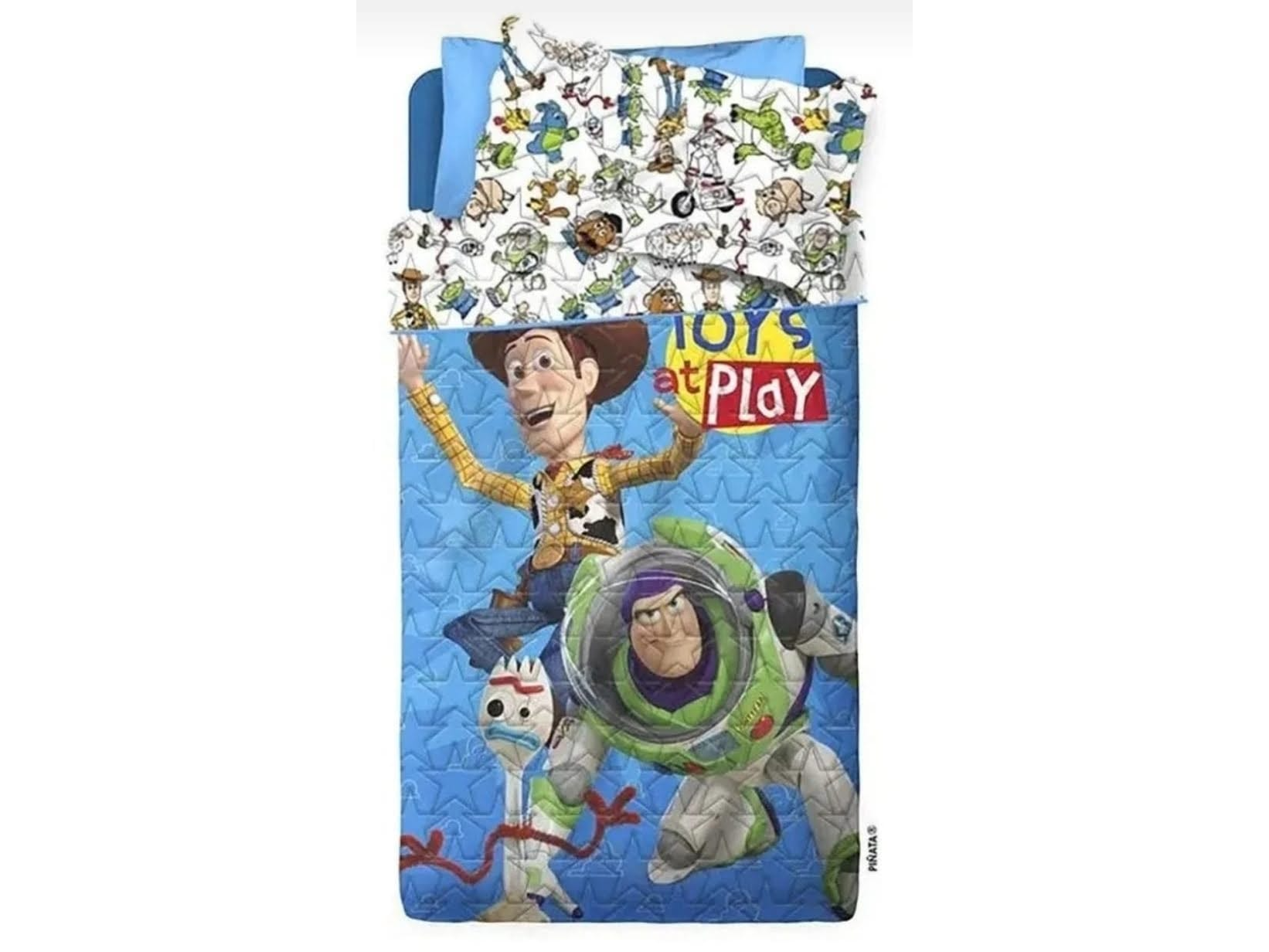 KIT COVER + FUNDA DE ALMOHADON 1 1/2 PL PIÑATA
