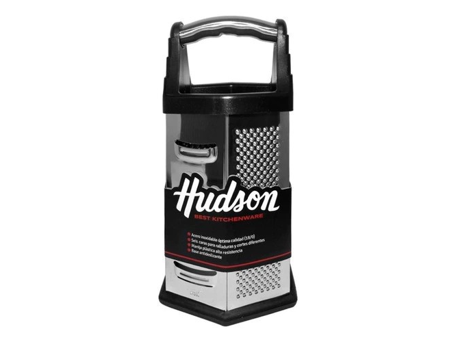 RALLADOR ACERO HUDSON HEXAGONAL C/ BASE ANTIDESLIZANTE RA04