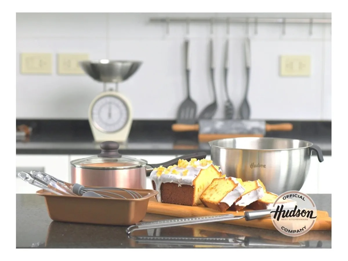 BUDIN INGLES C/ANTIADHERENTE CERAMICA COBRE 27,5 X 14 HUDSON