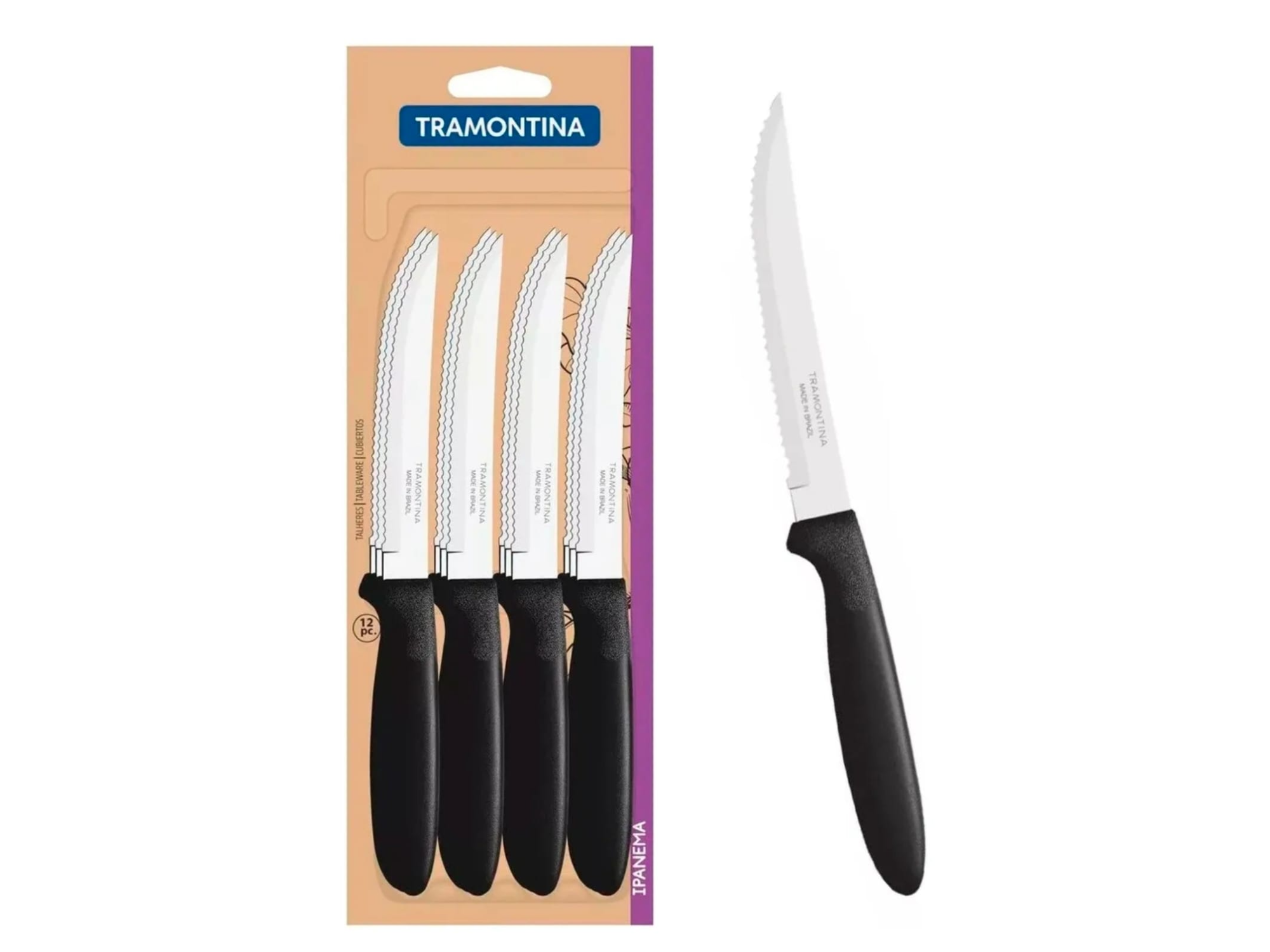 CUCHILLO TRAMONTINA IPANEMA x 6 UNIDADES