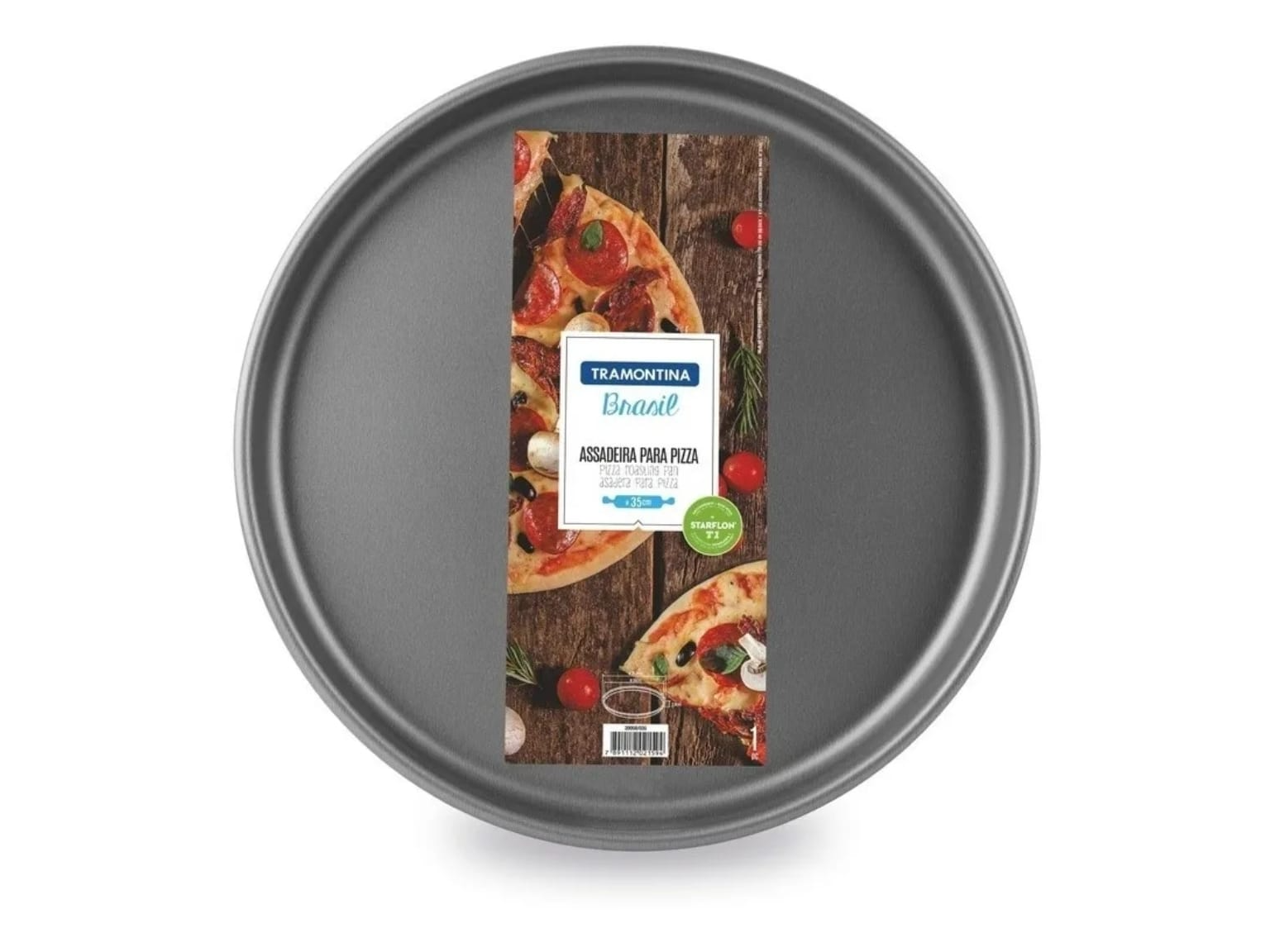 PIZZERA C/ANTIADHERENTE TEFLON TRAMONTINA 35 CM