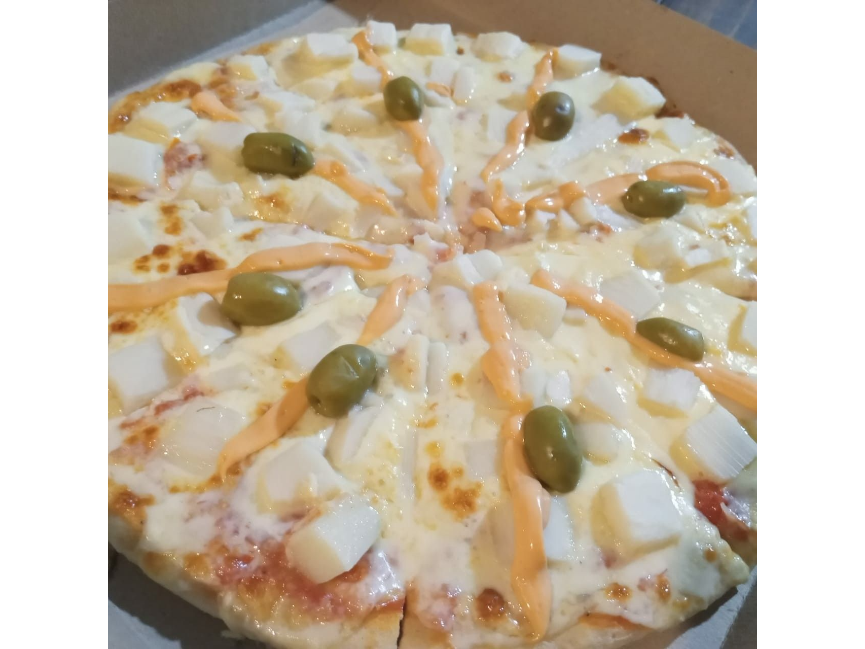 pizza de palmitos