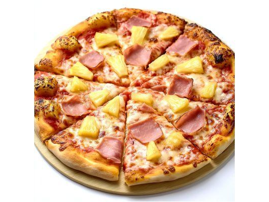 pizza de anana con jamon crudo