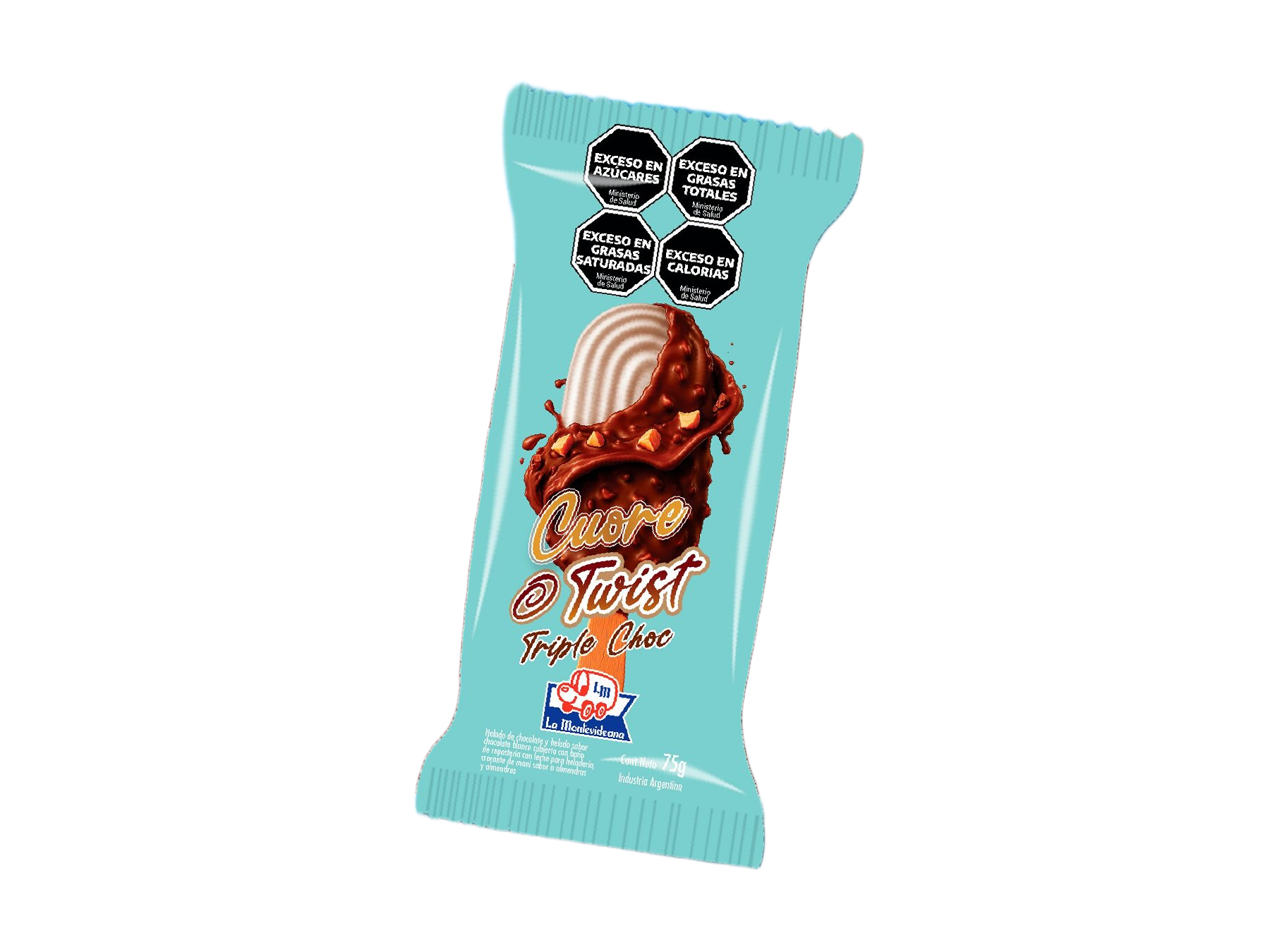 Cuore Twist triple chocolate x 15u