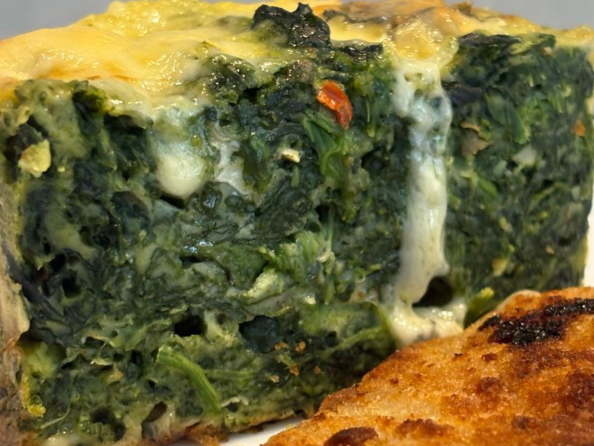 Soufle de espinaca y verduras