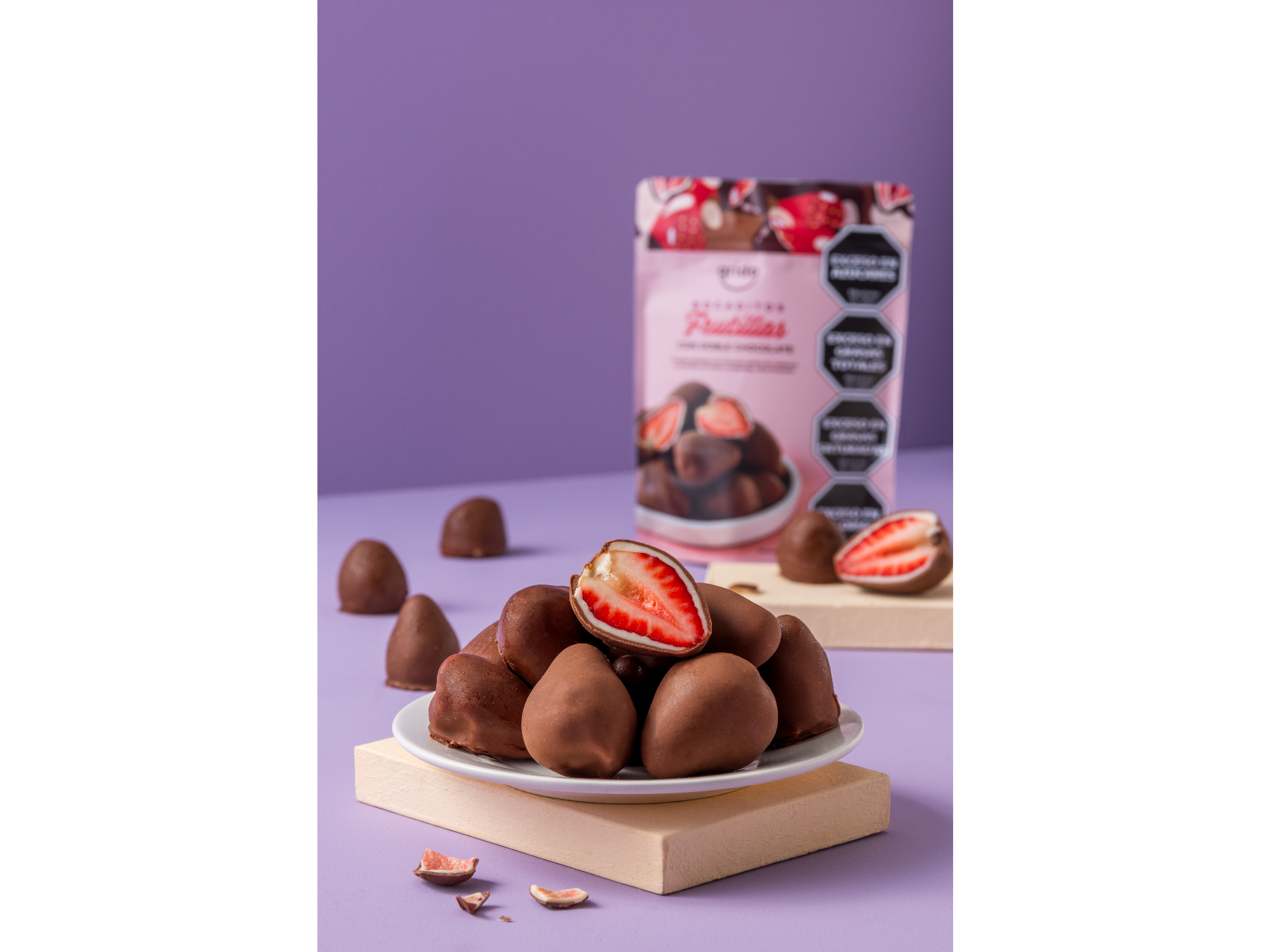 Frutillas bañadas en chocolate