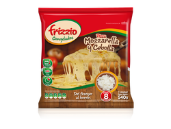 Pizza mozzarella y Cebolla x 8 porciones