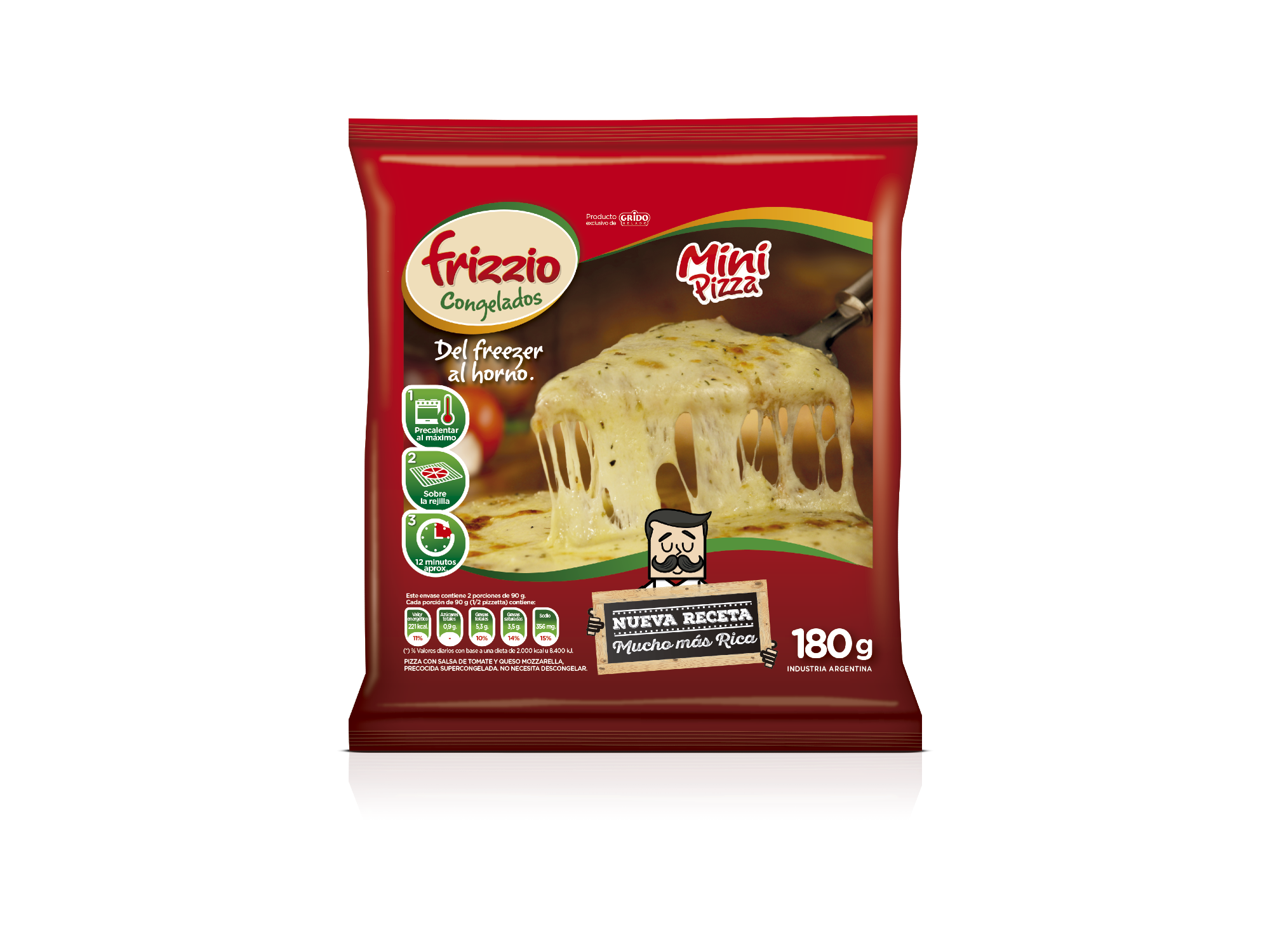 Mini pizza mozzarella