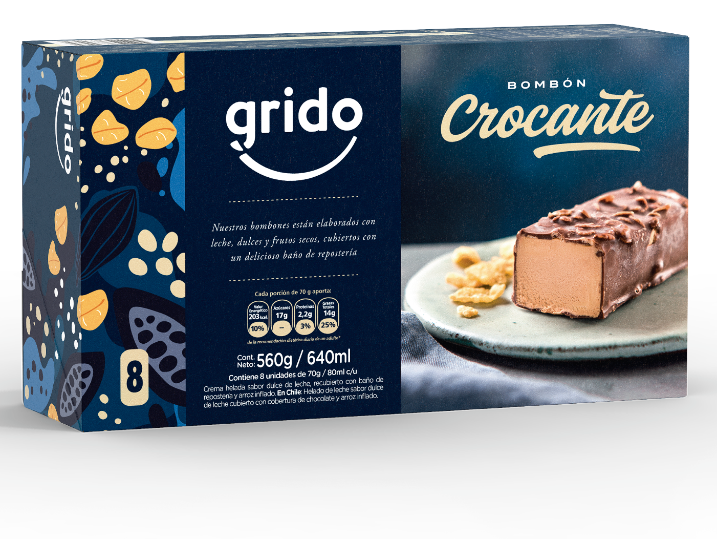 Bombon crocante x 8 unidades