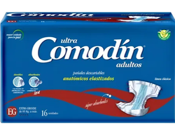 Comodin pañal anatomico XG x 16 pañales paquete (azul)