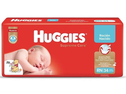 Huggies supreme natcara RN x 34 pañales