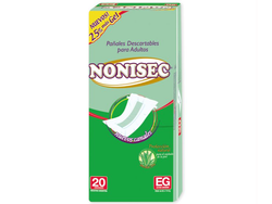 Nonisec recto XG c/gel x 20 pañales (verde)