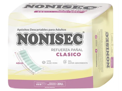Nonisec refuerza pañal clasico x 20 unidades