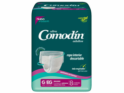 Comodin ropa interior GDE/XG x 8 unidades