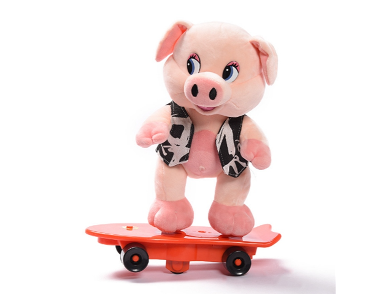 CHANCHITO que se mueve en skate de 27 cm de altura