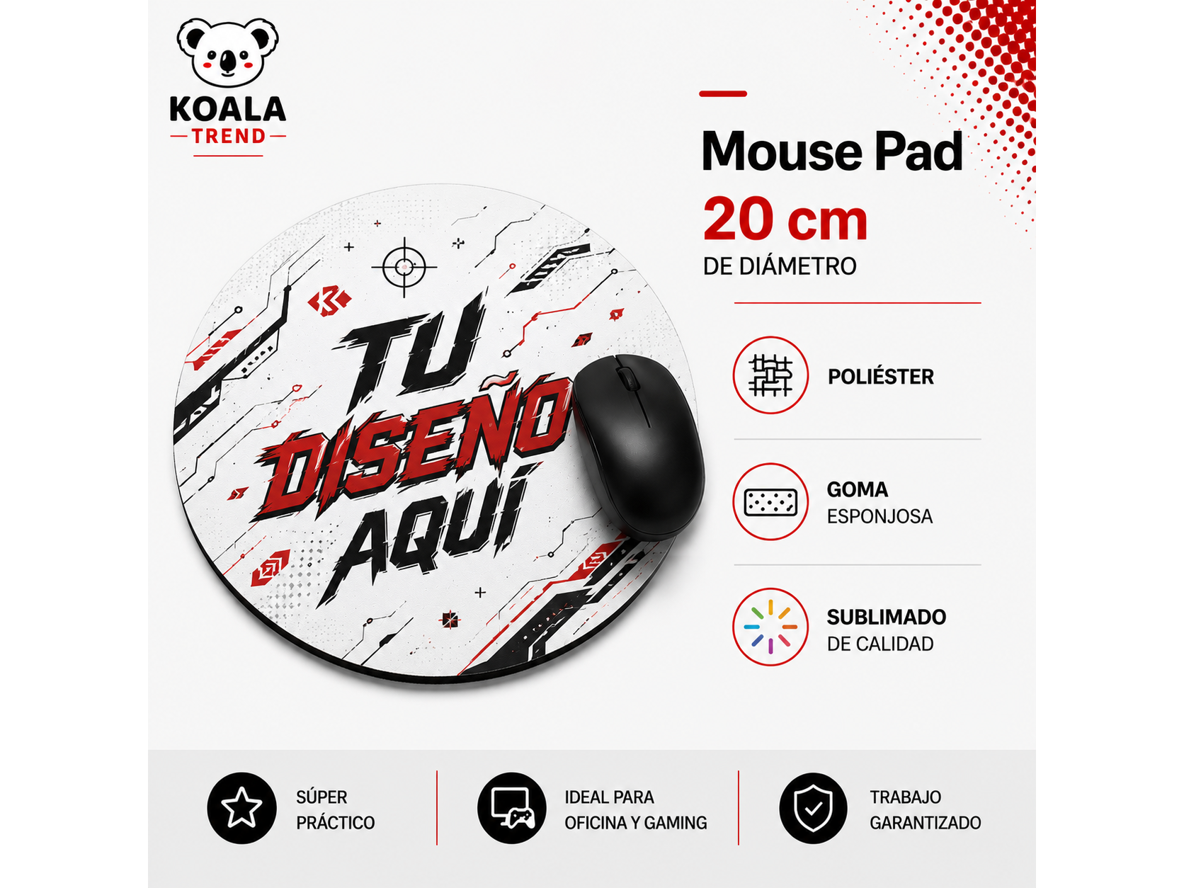 MOUSE PAD REDONDO