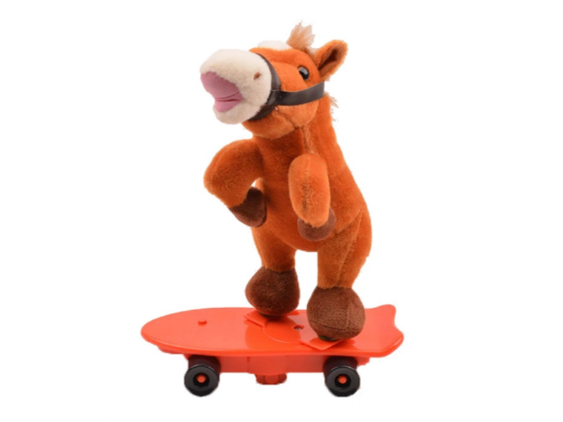 CABALLITO que se mueve en skate de 27 cm de altura