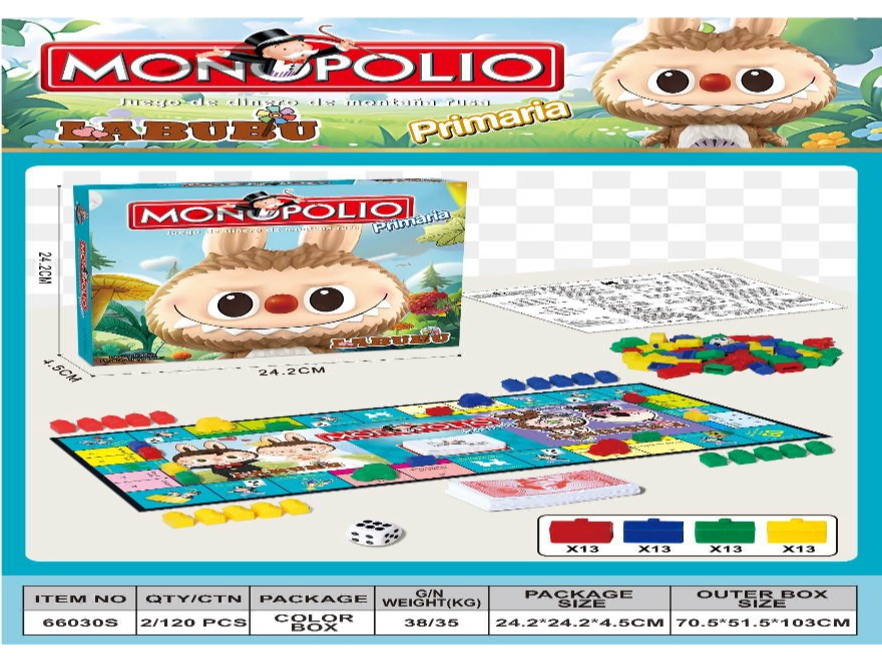 Juego de MONOPOLIO de LABUBU
