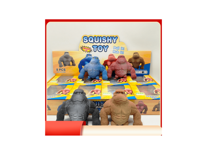 GORILA DEFORMABLE CON CAJA INDIVIDUAL DE 420 grs (CON ARENA DENTRO)