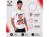 CAMISETA POLIÉSTER SATINADA BLANCA