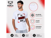 CAMISETA POLIÉSTER SUAVE BLANCA