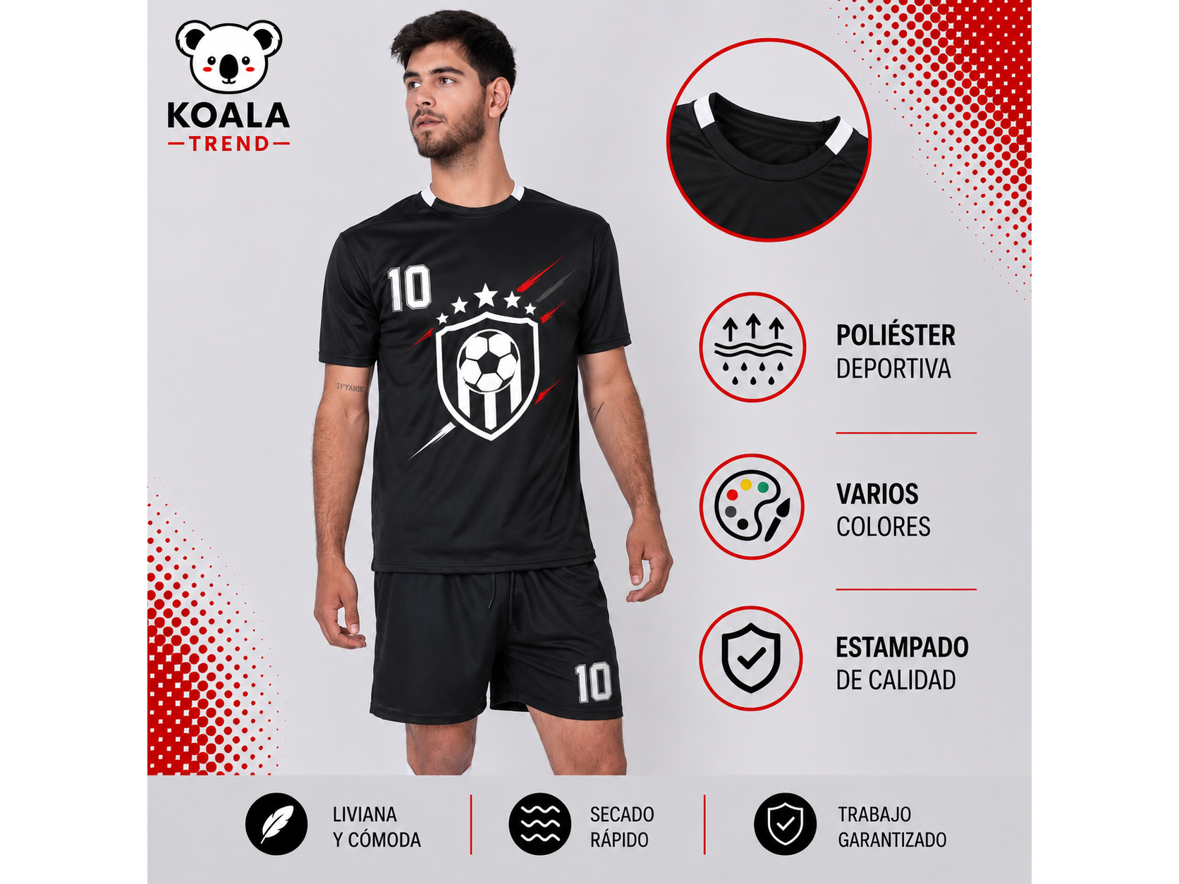 CAMISETA DE FUTBOL VARIOS COLORES