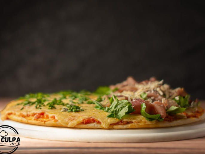 Pizza fondue de quesos