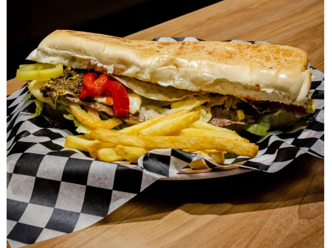 Lomo Chimi +  Lomo Americano + papas